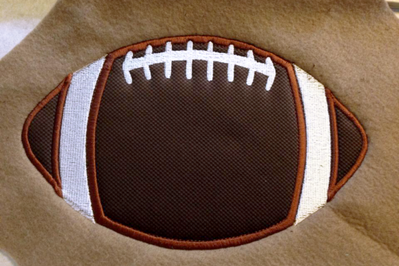 Football Applique: A Seasonal Embroidery Staple