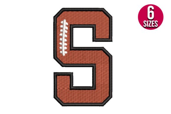 Football Font Alphabet Letter S