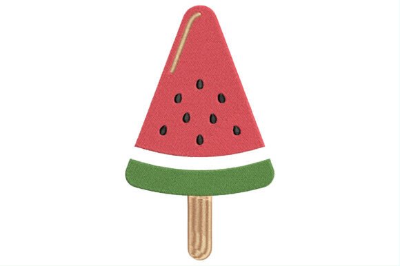 Watermelon Popsicle Embroidery Design